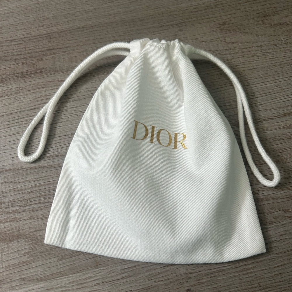 Dior White Drawstring Bag New